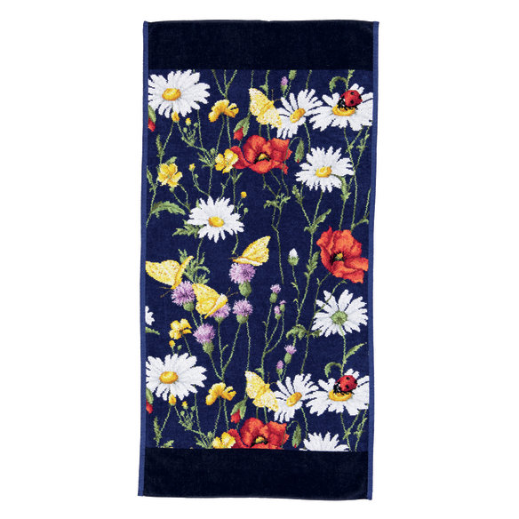 Шенилловое полотенце Feiler DAISY FIELD BLUE